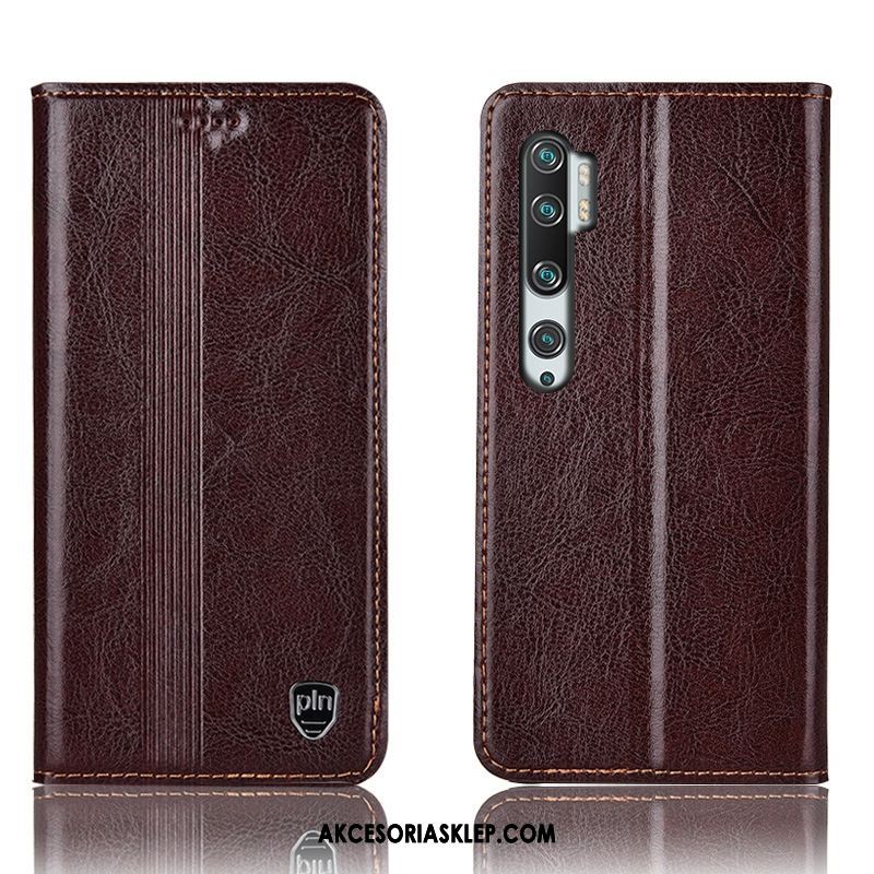 Futerał Xiaomi Mi Note 10 Prawdziwa Skóra Czerwony All Inclusive Czarny Ochraniacz Pokrowce Oferta
