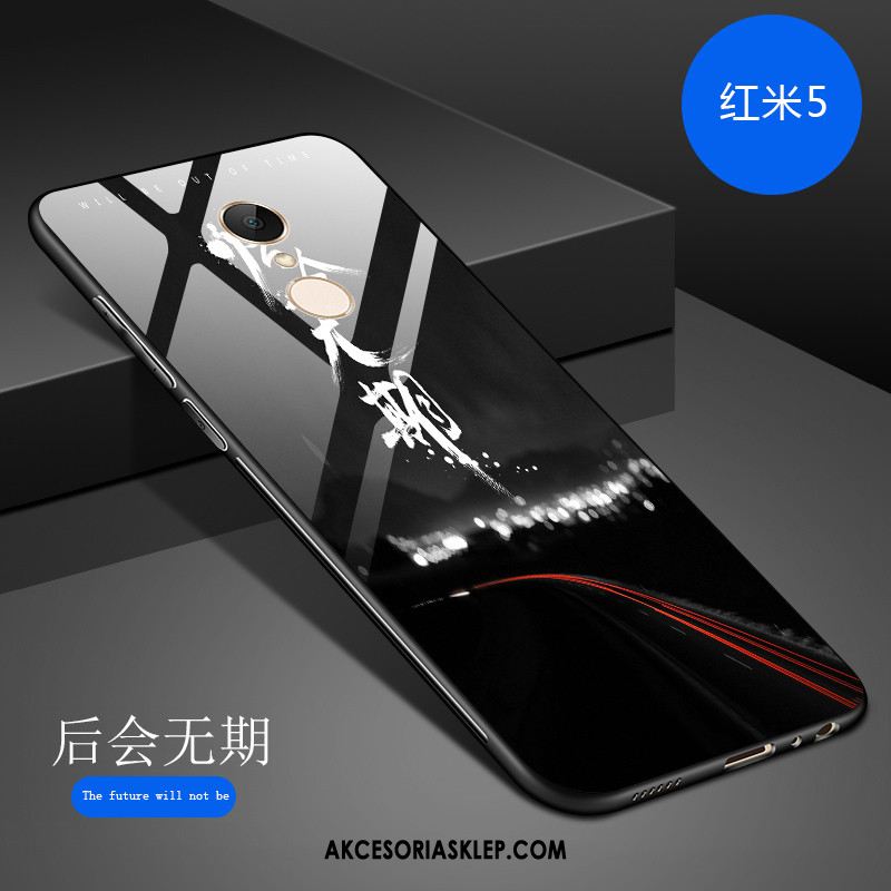Futerał Xiaomi Redmi 5 Anti-fall Szkło Hartowane Sztuka Moda Czerwony Netto Etui Oferta