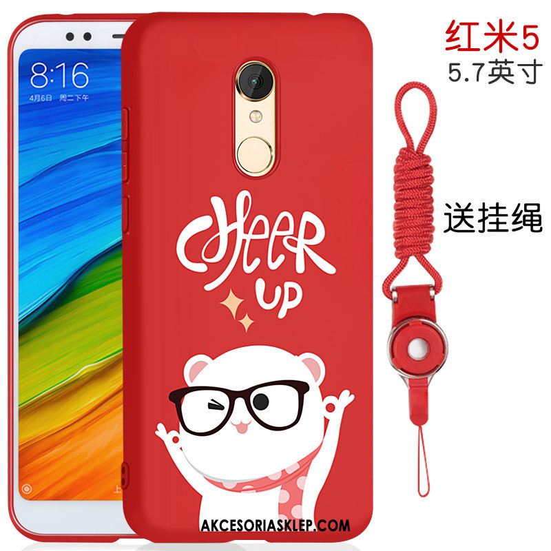 Futerał Xiaomi Redmi 5 Ochraniacz Pu Czarny Osobowość Tylna Pokrywa Etui Tanie