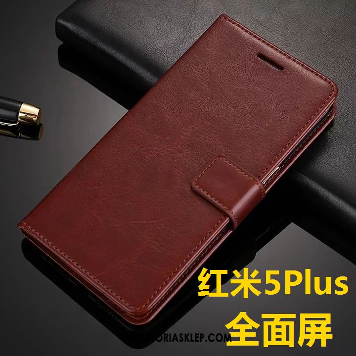 Futerał Xiaomi Redmi 5 Plus Klapa Mały Czerwony Telefon Komórkowy Silikonowe Etui Dyskont