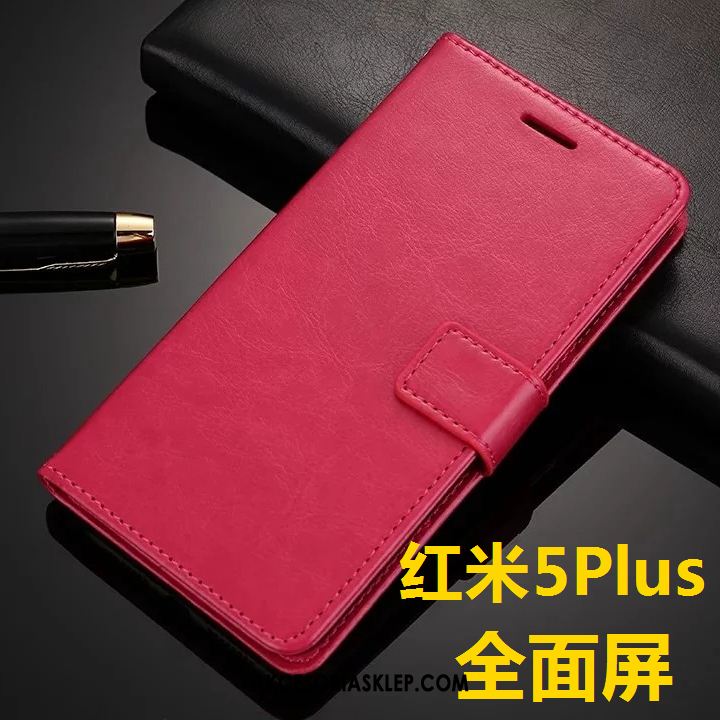 Futerał Xiaomi Redmi 5 Plus Klapa Mały Czerwony Telefon Komórkowy Silikonowe Etui Dyskont