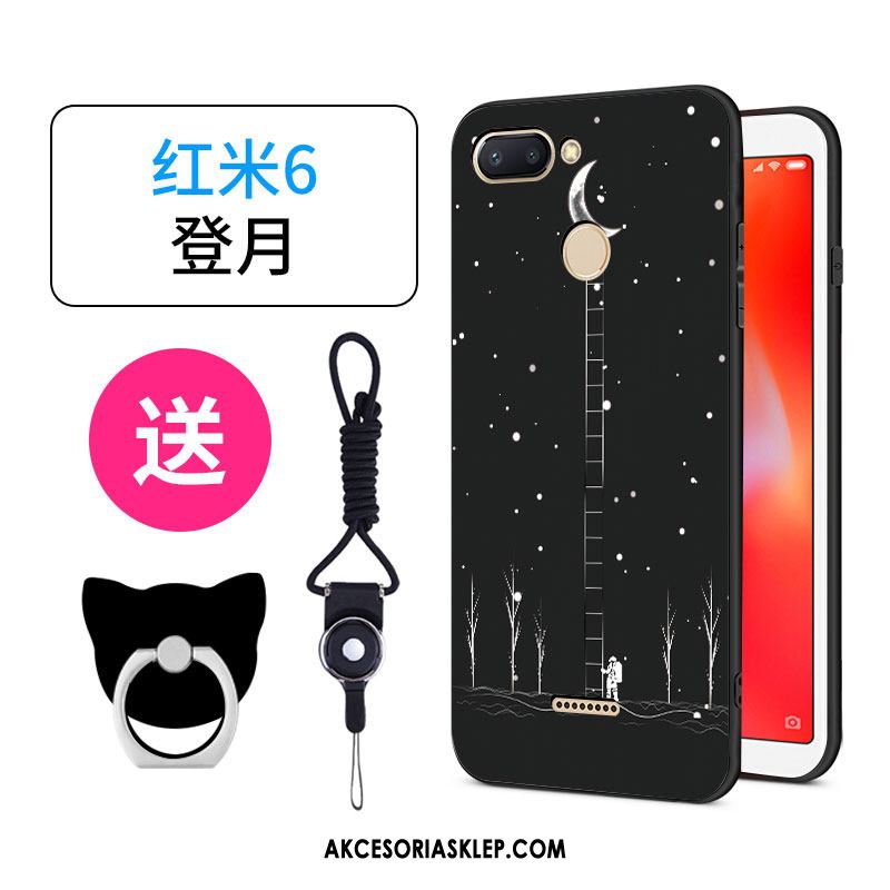 Futerał Xiaomi Redmi 6 Kreskówka Nubuku Czerwony Miękki All Inclusive Pokrowce Online