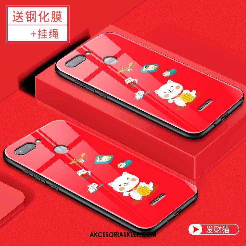 Futerał Xiaomi Redmi 6 Szkło Kreatywne Ochraniacz Telefon Komórkowy Różowe Obudowa Tanie