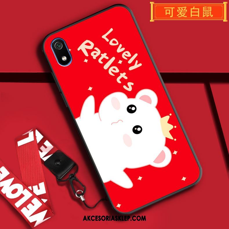 Futerał Xiaomi Redmi 7a Wiszące Ozdoby Ochraniacz Czerwony Anti-fall Kreskówka Pokrowce Online
