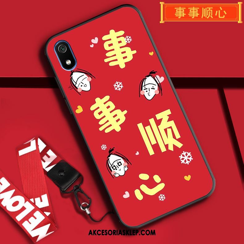 Futerał Xiaomi Redmi 7a Wiszące Ozdoby Ochraniacz Czerwony Anti-fall Kreskówka Pokrowce Online