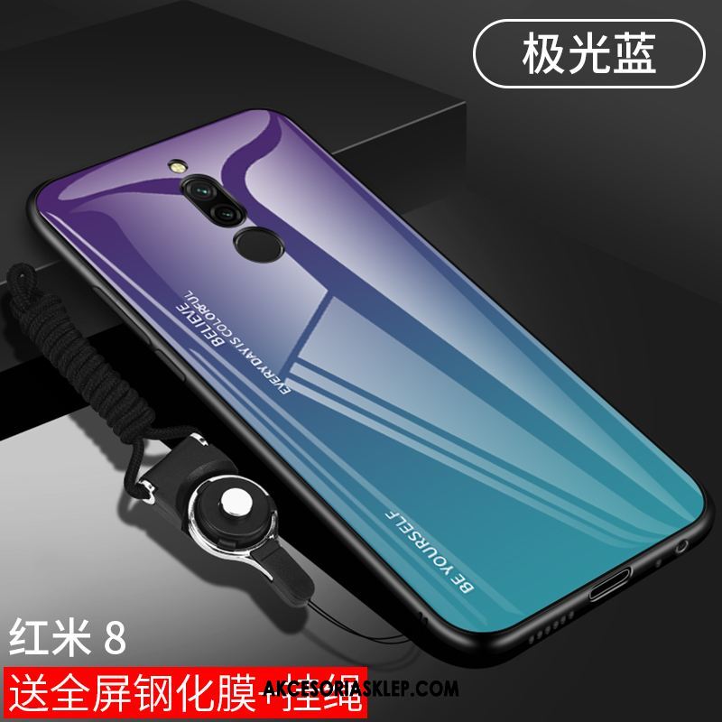 Futerał Xiaomi Redmi 8 Wiszące Ozdoby Czerwony Lustro Mały Modna Marka Etui Dyskont