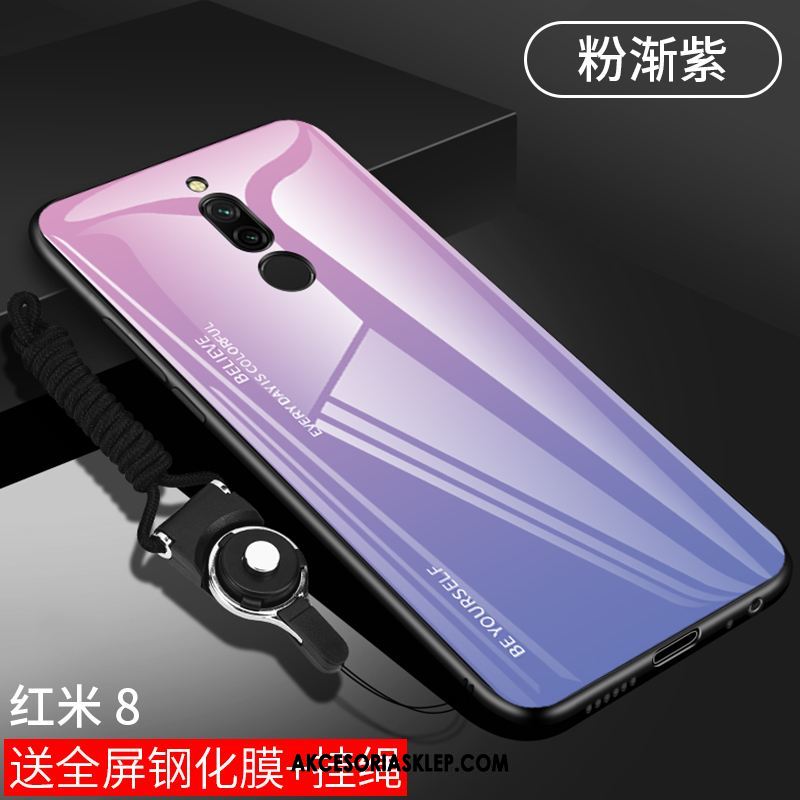 Futerał Xiaomi Redmi 8 Wiszące Ozdoby Czerwony Lustro Mały Modna Marka Etui Dyskont