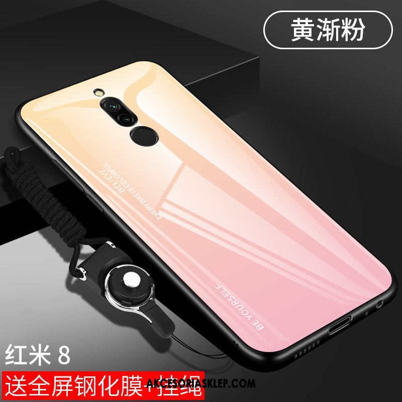 Futerał Xiaomi Redmi 8 Wiszące Ozdoby Czerwony Lustro Mały Modna Marka Etui Dyskont
