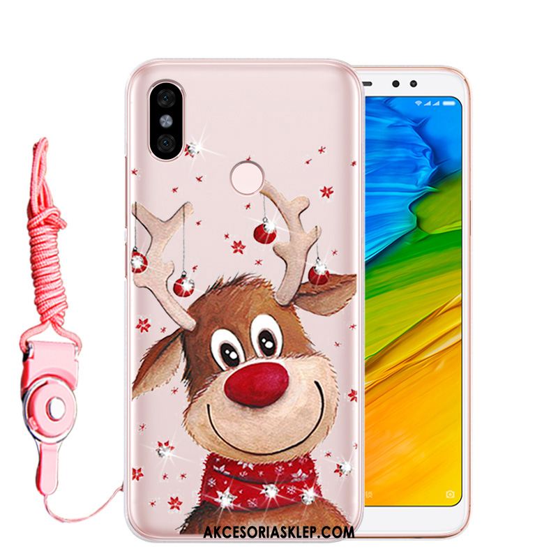 Futerał Xiaomi Redmi Note 5 Rhinestone Silikonowe Telefon Komórkowy Czerwony Miękki Pokrowce Kup