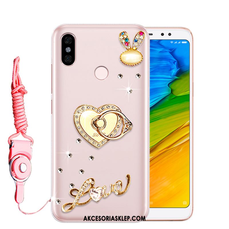 Futerał Xiaomi Redmi Note 5 Rhinestone Silikonowe Telefon Komórkowy Czerwony Miękki Pokrowce Kup