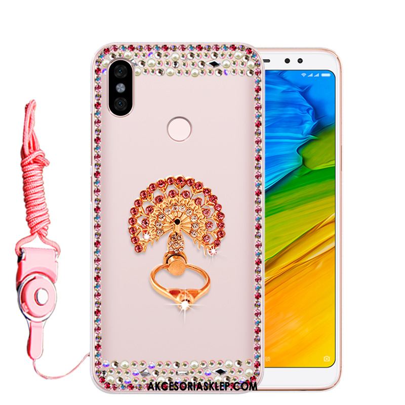 Futerał Xiaomi Redmi Note 5 Rhinestone Silikonowe Telefon Komórkowy Czerwony Miękki Pokrowce Kup