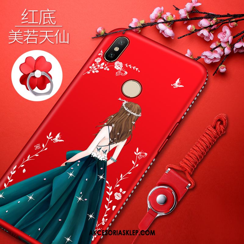 Futerał Xiaomi Redmi S2 Moda Nubuku Czerwony Silikonowe Tendencja Pokrowce Sklep