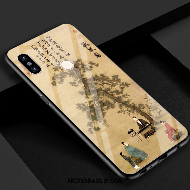 Futerał Xiaomi Redmi S2 Szkło Hartowane Lustro Mały Wzór Vintage Etui Sklep