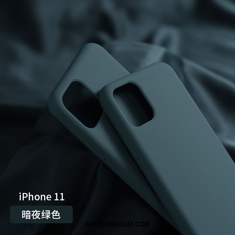Futerał iPhone 11 All Inclusive Miękki Nowy Ciemnozielony Żółty Etui Tanie