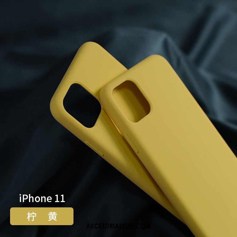 Futerał iPhone 11 All Inclusive Miękki Nowy Ciemnozielony Żółty Etui Tanie