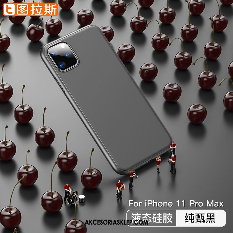 Futerał iPhone 11 Pro Max Anti-fall Zielony Cienkie Silikonowe Telefon Komórkowy Obudowa Dyskont