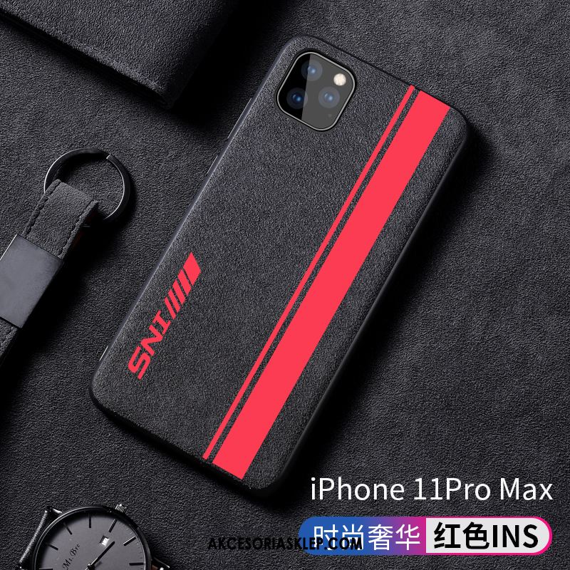 Futerał iPhone 11 Pro Max Czarny Telefon Komórkowy Kreatywne Zamszowe All Inclusive Obudowa Kup