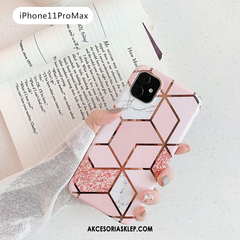 Futerał iPhone 11 Pro Max Kształt Diamentu Zielony Telefon Komórkowy All Inclusive Mały Etui Sklep