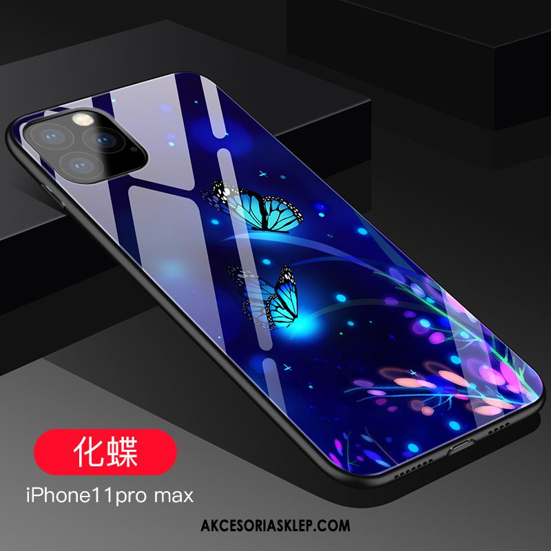 Futerał iPhone 11 Pro Max Osobowość Silikonowe All Inclusive Szkło Czarny Etui Kup