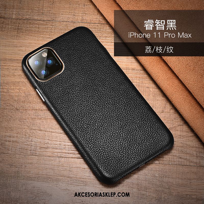 Futerał iPhone 11 Pro Max Skórzany Futerał Skóra Nowy Czarny Jakość Pokrowce Sprzedam