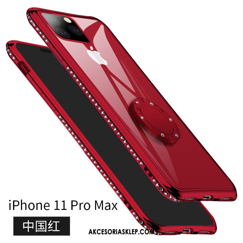 Futerał iPhone 11 Pro Max Telefon Komórkowy Anti-fall Czerwony Netto Nowy Wspornik Obudowa Sklep