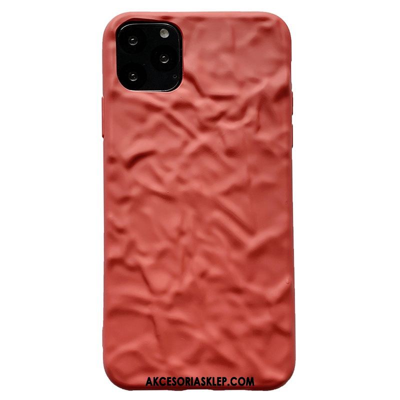 Futerał iPhone 11 Pro Max Telefon Komórkowy Plisowana Ochraniacz Kreatywne Czerwony Netto Obudowa Tanie