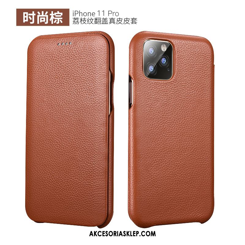 Futerał iPhone 11 Pro Prawdziwa Skóra Wysoki Koniec Moda Skóra Bydlęca Ochraniacz Etui Sklep