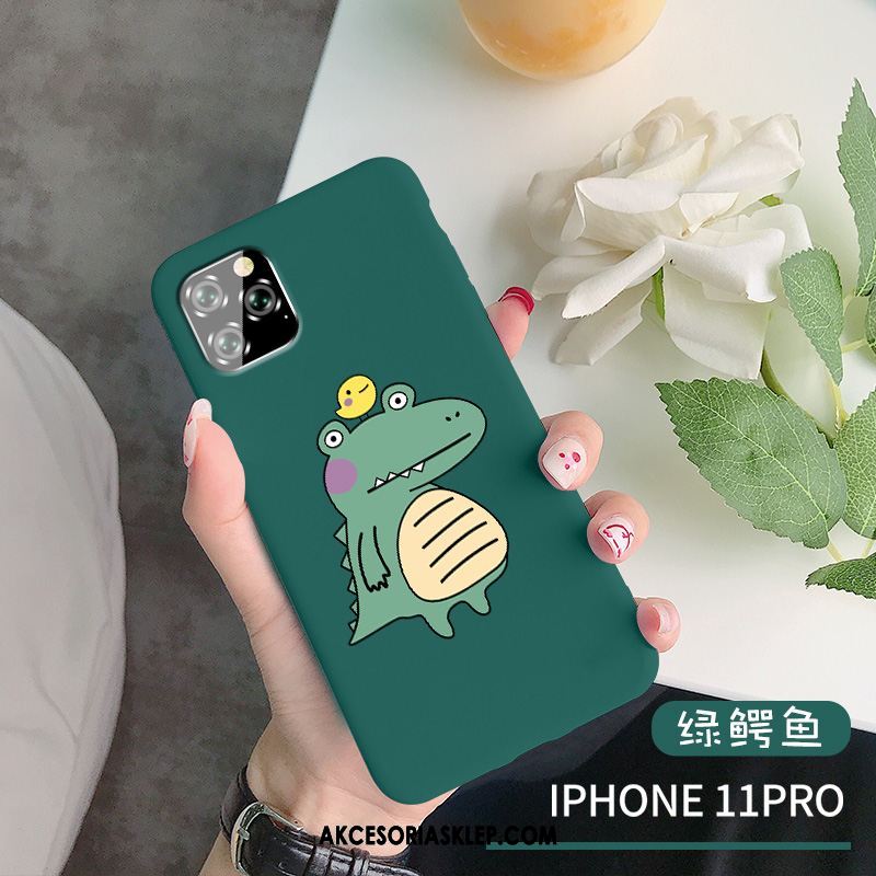 Futerał iPhone 11 Pro Psy Silikonowe Kreatywne Nubuku Niebieski Obudowa Sklep