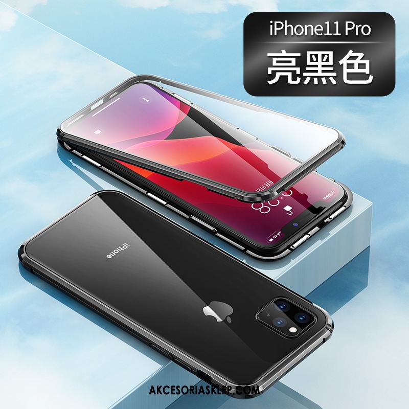 Futerał iPhone 11 Pro Szary Przezroczysty All Inclusive Dwustronny Magnetyzm Obudowa Tanie