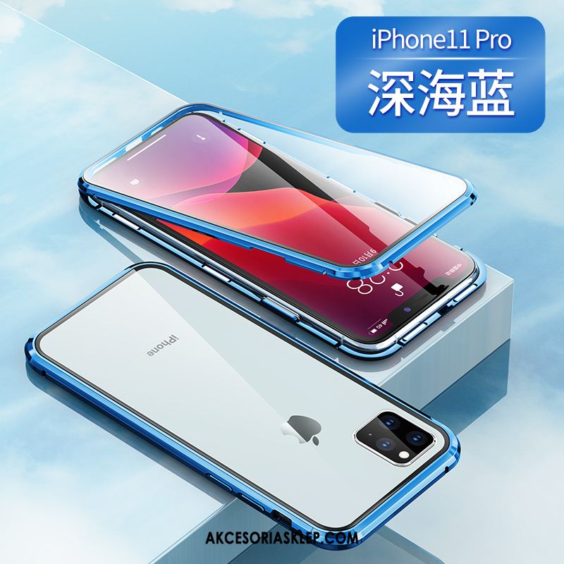 Futerał iPhone 11 Pro Szary Przezroczysty All Inclusive Dwustronny Magnetyzm Obudowa Tanie