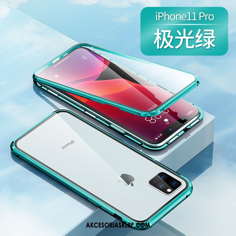 Futerał iPhone 11 Pro Szary Przezroczysty All Inclusive Dwustronny Magnetyzm Obudowa Tanie