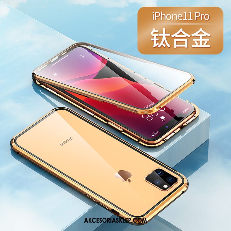 Futerał iPhone 11 Pro Szary Przezroczysty All Inclusive Dwustronny Magnetyzm Obudowa Tanie