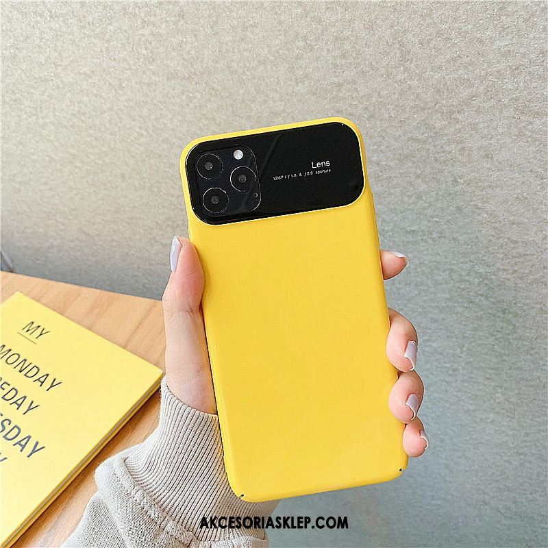 Futerał iPhone 11 Pro Żółty Telefon Komórkowy Jednolity Kolor Trudno Tendencja Etui Online