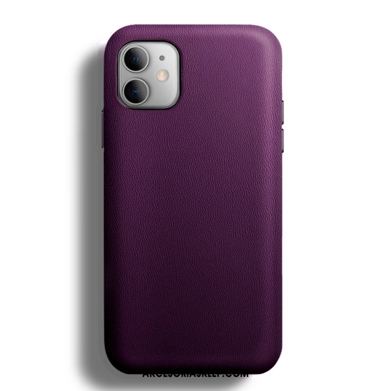 Futerał iPhone 12 Mini Telefon Komórkowy Anti-fall Skóra Purpurowy Czerwony Netto Etui Oferta