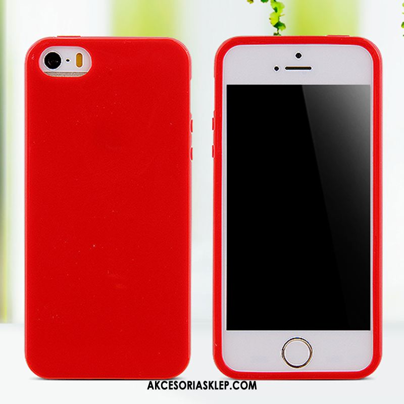 Futerał iPhone 5c Czerwony Anti-fall Telefon Komórkowy Miękki Czarny Etui Online