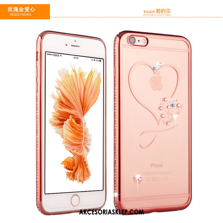 Futerał iPhone 6 / 6s Eleganckie Rhinestone Luksusowy Czerwony All Inclusive Pokrowce Dyskont