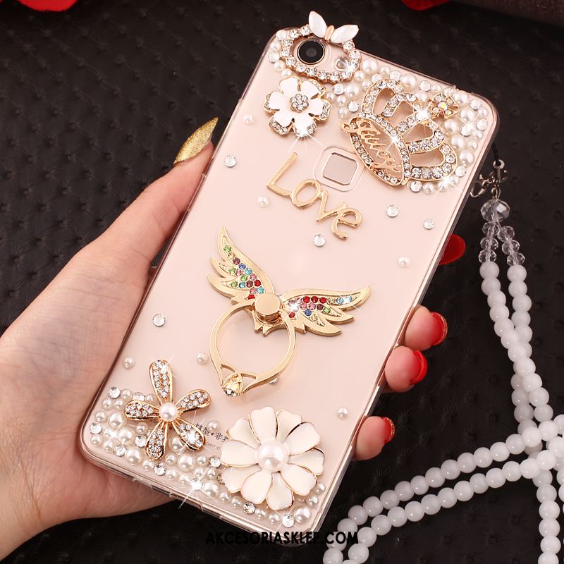 Futerał iPhone 6 / 6s Plus Anti-fall Miękki Rhinestone Przezroczysty Telefon Komórkowy Obudowa Sklep