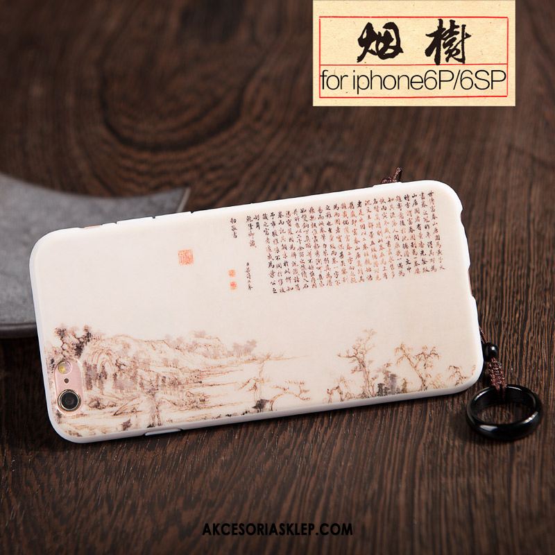 Futerał iPhone 6 / 6s Plus Chiński Styl Vintage Telefon Komórkowy Wiatr Biały Etui Online