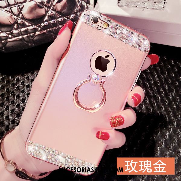 Futerał iPhone 6 / 6s Plus Ring Różowe Tendencja Rhinestone Osobowość Pokrowce Tanie