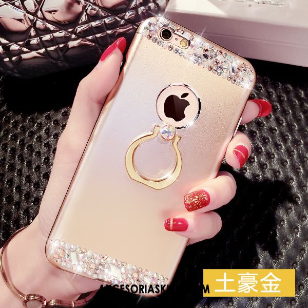 Futerał iPhone 6 / 6s Plus Ring Różowe Tendencja Rhinestone Osobowość Pokrowce Tanie