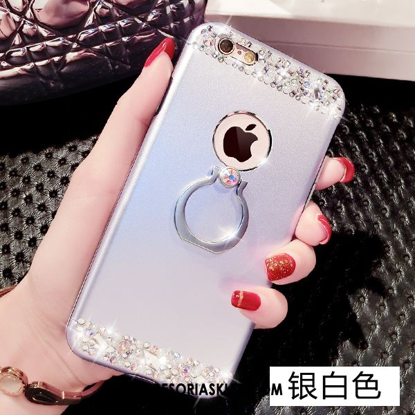 Futerał iPhone 6 / 6s Plus Ring Różowe Tendencja Rhinestone Osobowość Pokrowce Tanie