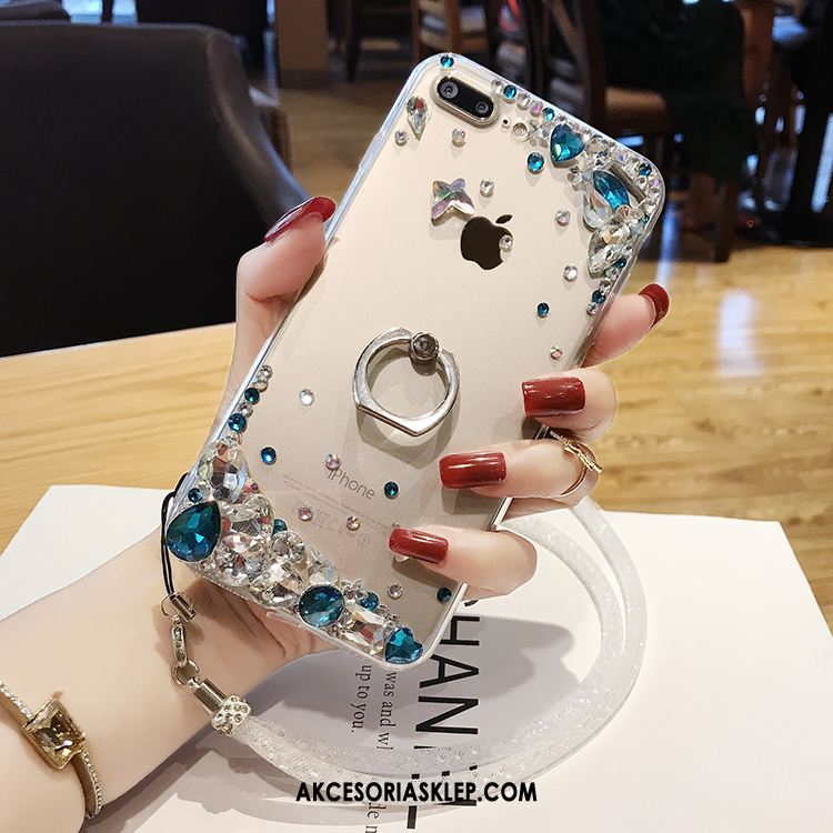 Futerał iPhone 7 Plus Telefon Komórkowy Rhinestone Luksusowy Wisząca Szyja Anti-fall Etui Tanie