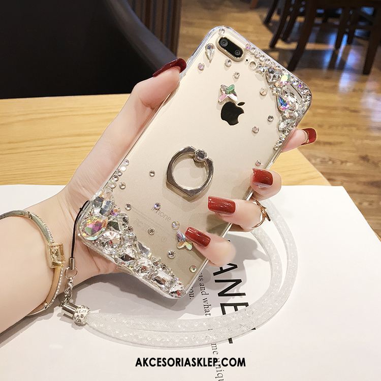 Futerał iPhone 7 Plus Telefon Komórkowy Rhinestone Luksusowy Wisząca Szyja Anti-fall Etui Tanie