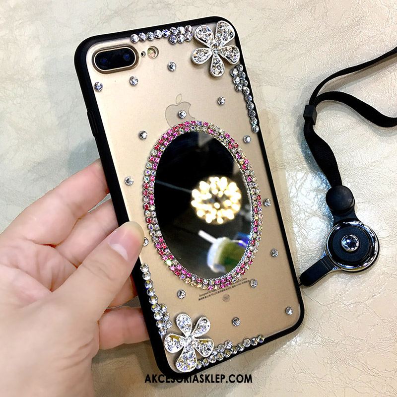 Futerał iPhone 7 Plus Złoto Miękki Ochraniacz Telefon Komórkowy Rhinestone Pokrowce Kup