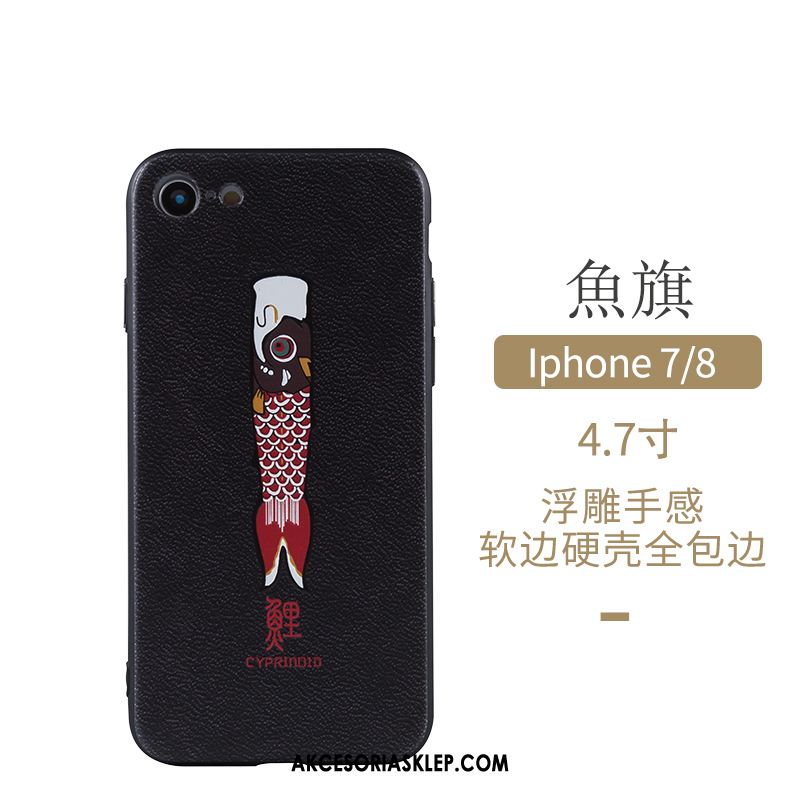 Futerał iPhone 7 Silikonowe Chiński Styl Zakochani Ochraniacz Ciemno Niebieski Etui Kup