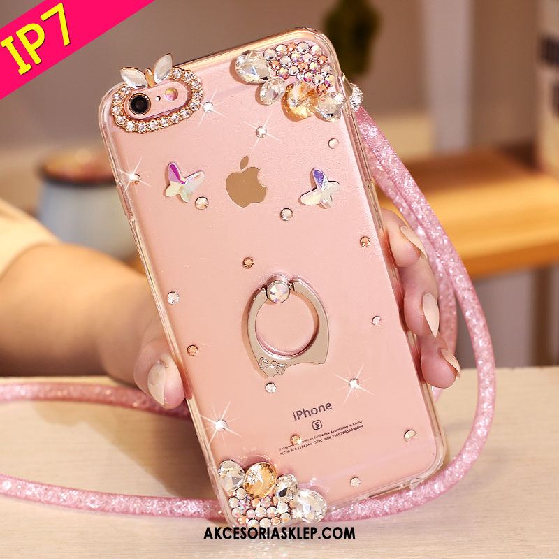 Futerał iPhone 7 Telefon Komórkowy Wspornik Różowe Ochraniacz Rhinestone Obudowa Kupię