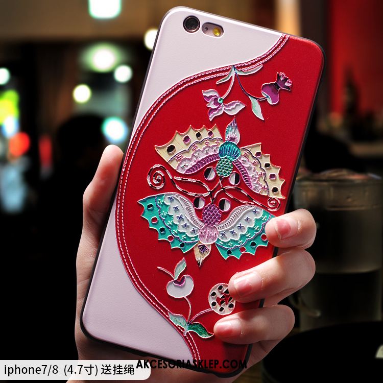 Futerał iPhone 8 Kreatywne Osobowość Anti-fall Czerwony Chiński Styl Obudowa Oferta