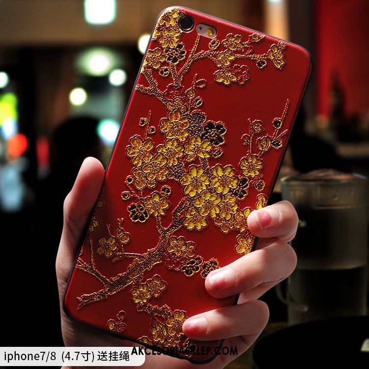 Futerał iPhone 8 Kreatywne Osobowość Anti-fall Czerwony Chiński Styl Obudowa Oferta