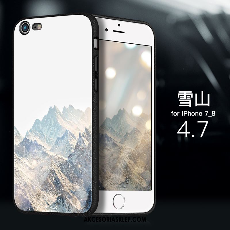 Futerał iPhone 8 Moda Biały Tendencja Szkło Cienkie Pokrowce Sprzedam