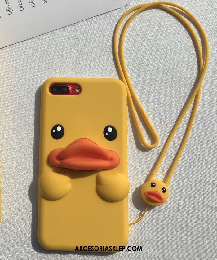 Futerał iPhone 8 Plus Mały Żółty Piękny Kaczka Anti-fall Pokrowce Dyskont